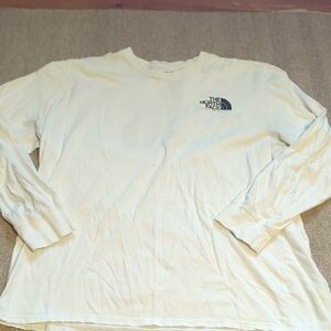 Mens The North Face Long Sleeve T Shirt White/Black Size XXL